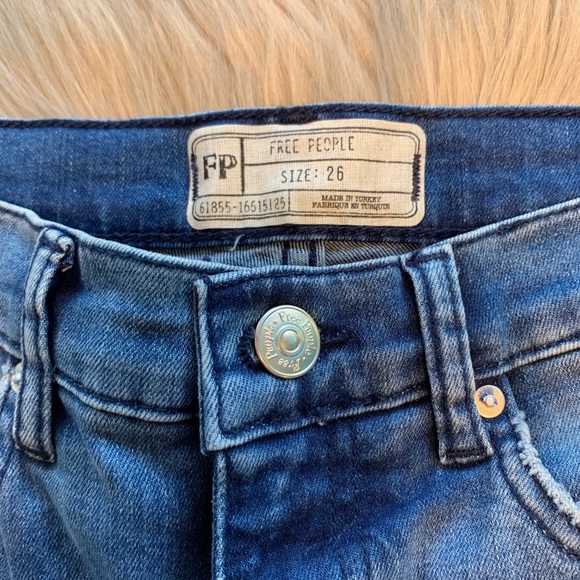FREE PEOPLE cut out skinny jeans NWT - Picture 4 of 7